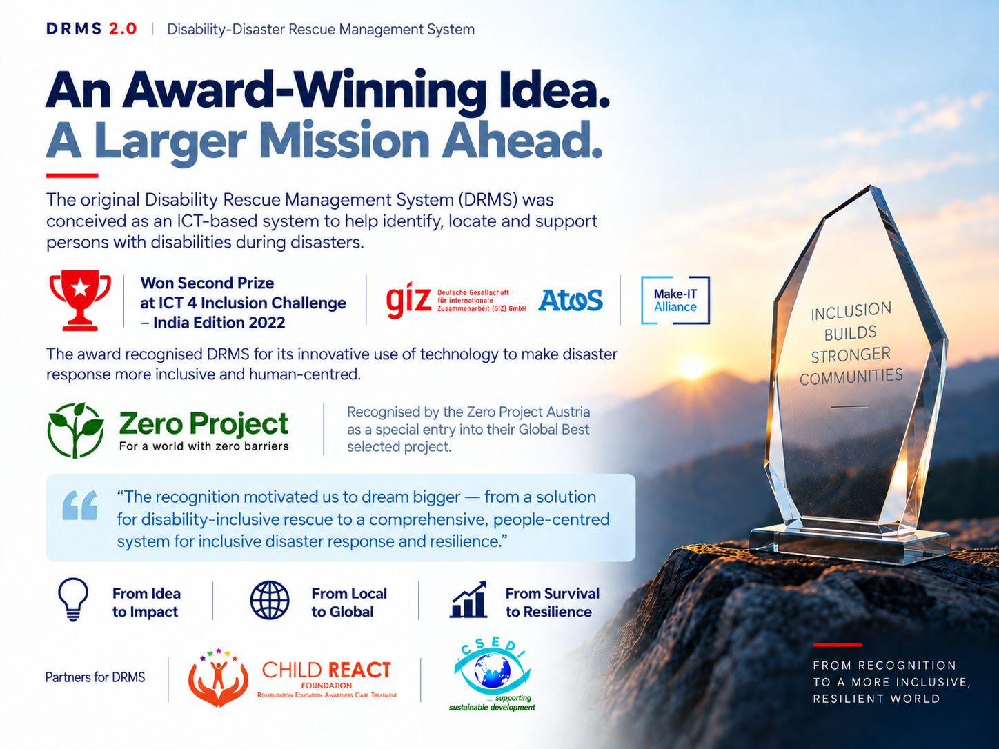 DRMS recognition and award story